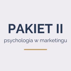 Psychologia w marketingu – kurs online oraz 1h konsultacji